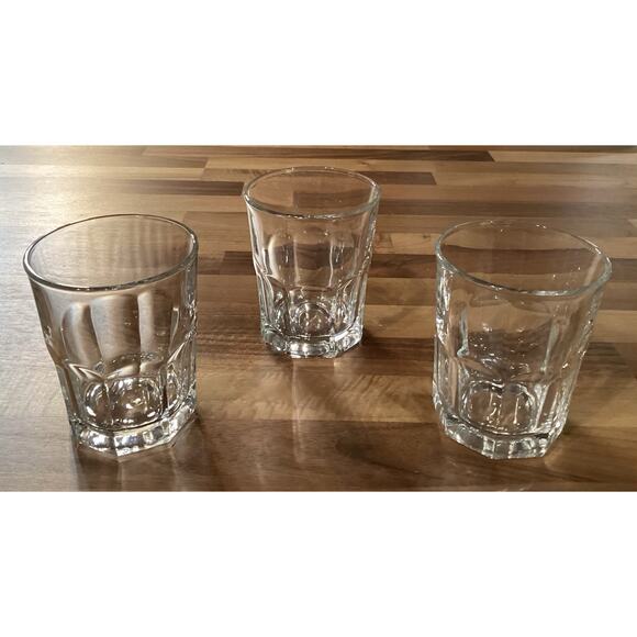 Set of 3 Libbey Gibraltar Heavy Glass Tumblers 4” - Picture 7 of 9
